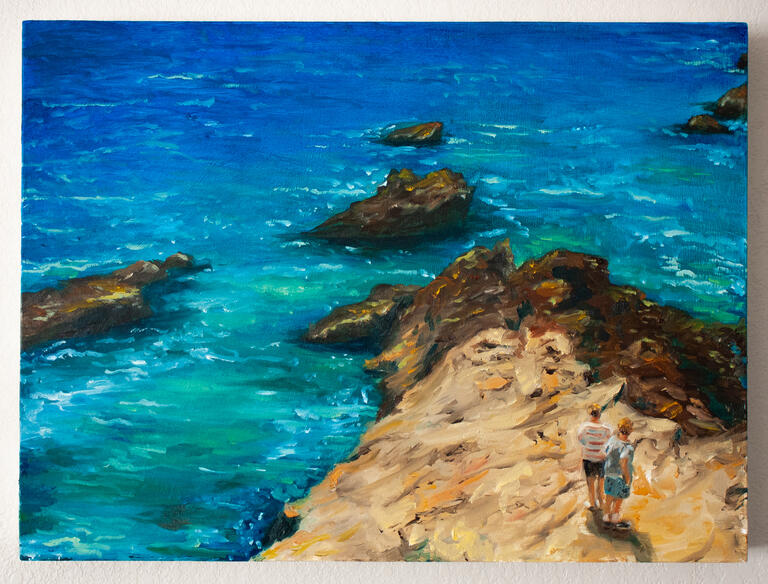 Those Above The Sea, 2026, Oil on Panel, 16" x 12"